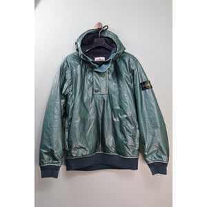 Stone Island Green 82/22 Microfelt Ripstop Cover Primaloft Smock