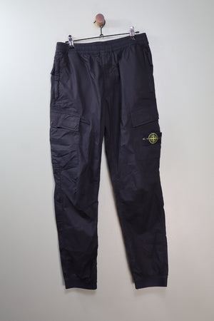 Stone Island Black RE-T Cargo Bottoms