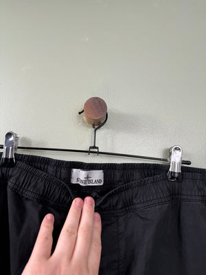 Stone Island Black RE-T Cargo Bottoms