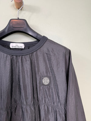 Stone Island Black Nylon Metal Jumper