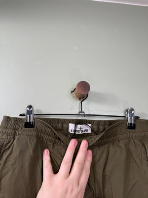 Stone Island Khaki RE-T Cargo Bottoms