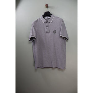 Stone Island Grey Slim Fit Polo