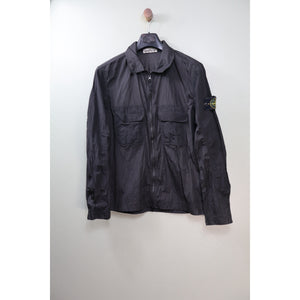 Stone Island Black Nylon Metal Overshirt