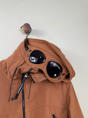 C.P. Company Brown Goggle Shell Jacket