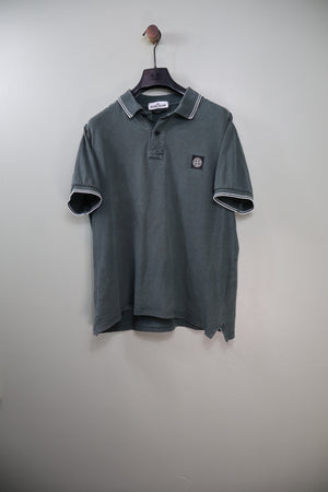 Stone Island Green Slim Fit Polo