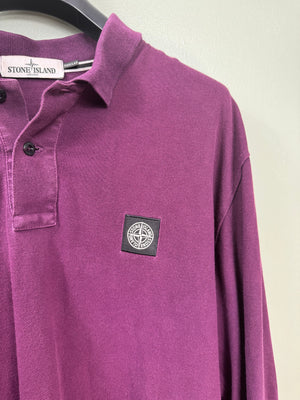 Stone Island Burgundy Polo