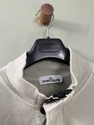 Stone Island Light Green 1/4 Zip Jumper