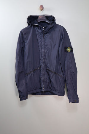 Stone Island Navy Crinkle Reps Jacket