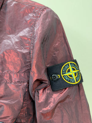Stone Island Red Nylon Metal Weft Overshirt