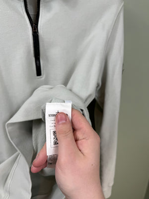 Stone Island Light Grey 1/4 Zip Jumper
