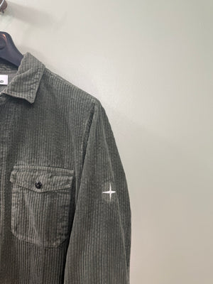 Stone Island Green Corduroy Overshirt