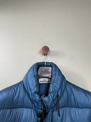 Stone Island Blue Garment Dyed Down Gilet