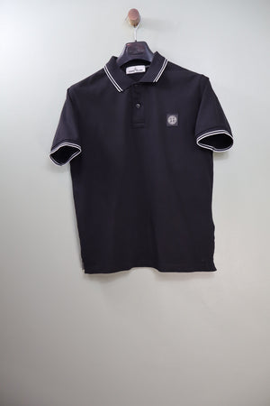 Stone Island Black Slim Fit Polo