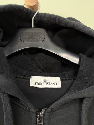 Stone Island Black Zipped Hoodie