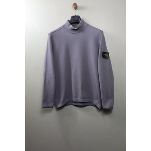 Stone Island Grey Mock Neck Jumper