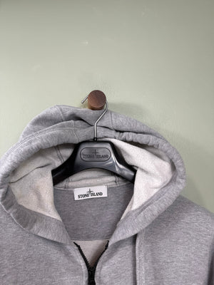 Stone Island Grey Zipped Hoodie