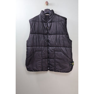 Stone Island Black Nylon Ripstop Down Gilet