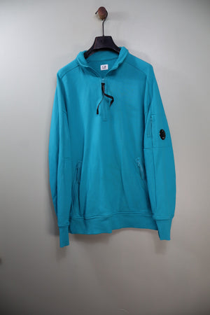 C.P. Company Aqua Blue 1/4 Zip Jumper