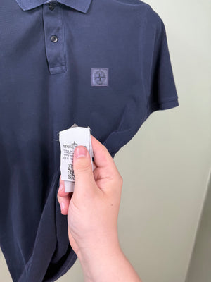 Stone Island Navy Slim Fit Polo