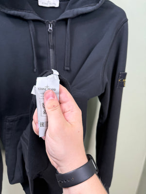Stone Island Black Zipped Hoodie