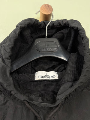 Stone Island Black Nylon Metal Smock