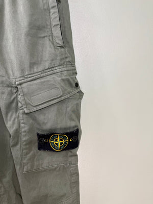 Stone Island Green RE-T Cargo Bottoms
