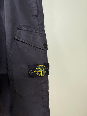 Stone Island Black RE-T Cargo Bottoms