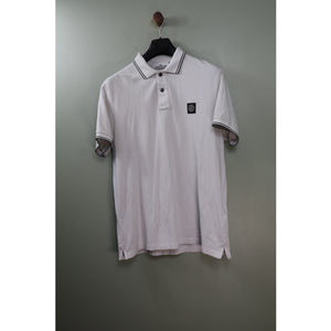 Stone Island White Slim Fit Polo