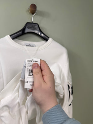 Stone Island White Jumper
