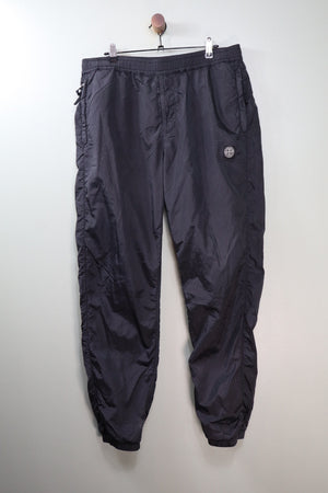 Stone Island Black Nylon Metal Cargo Bottoms
