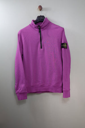 Stone Island Purple 1/4 Zip Jumper