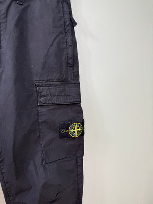 Stone Island Black RE-T Cargo Bottoms