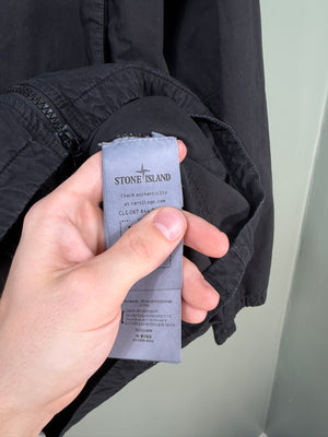 Stone Island Black Hooded Overshirt