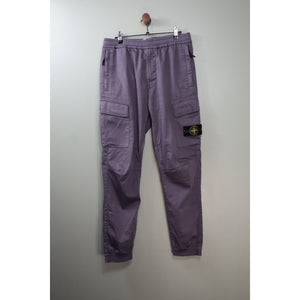 Stone Island Purple RE-T Cargo Bottoms