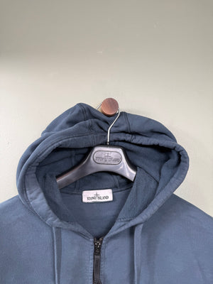 Stone Island Deep Blue Zipped Hoodie