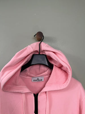 Stone Island Pink Zipped Hoodie