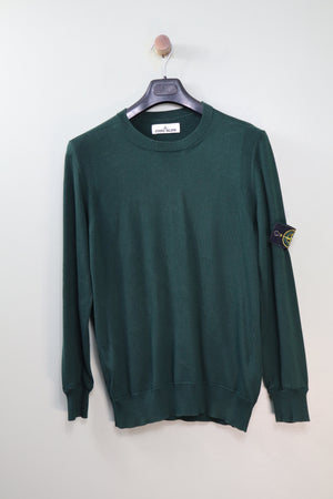 Stone Island Dark Green Knit Jumper