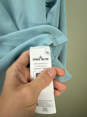 Stone Island Baby Blue 1/4 Zip Jumper