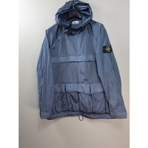 Stone Island Blue Nylon Metal Smock
