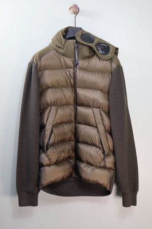 C.P. Company Khaki D.D Shell Down Knit Jacket