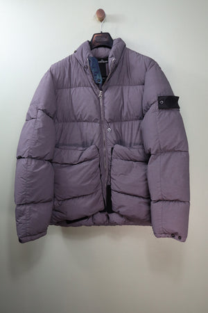 Stone Island Grey Shadow Project Naslan Light Encase Panel Down Jacket