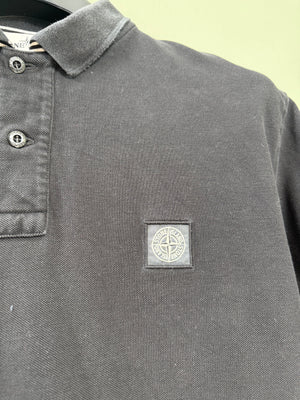 Stone Island Black RE Polo Shirt