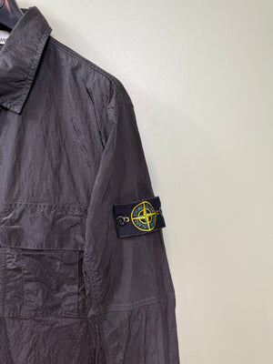 Stone Island Black Nylon Metal Overshirt