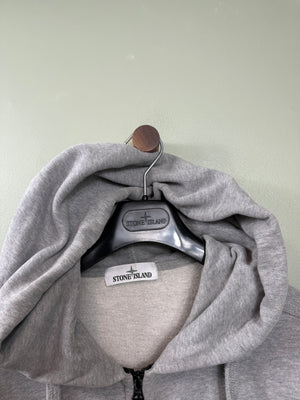 Stone Island Grey Zipped Hoodie
