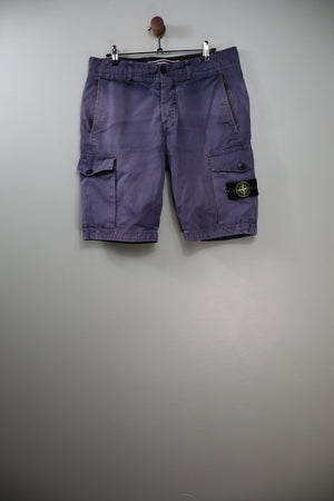 Stone Island Purple SL Cargo Shorts