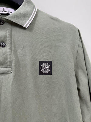 Stone Island Green SL Polo Shirt