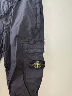 Stone Island Black RE-T Cargo Bottoms