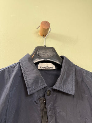 Stone Island Navy Nylon Metal Overshirt