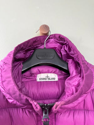 Stone Island Purple Micro Yarn Down Jacket
