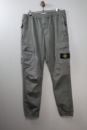 Stone Island Green RE-T Cargo Bottoms